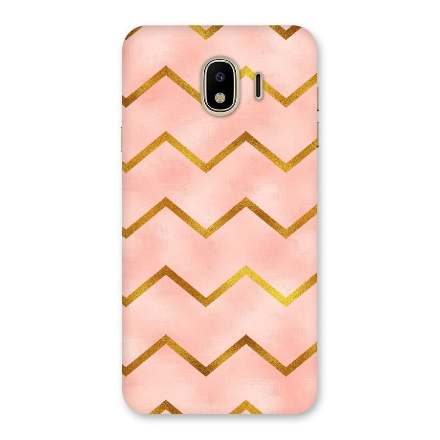 Gold Pink Pattern Back Case for Galaxy J4
