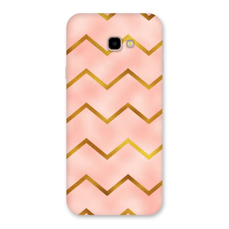 Gold Pink Pattern Back Case for Galaxy J4 Plus