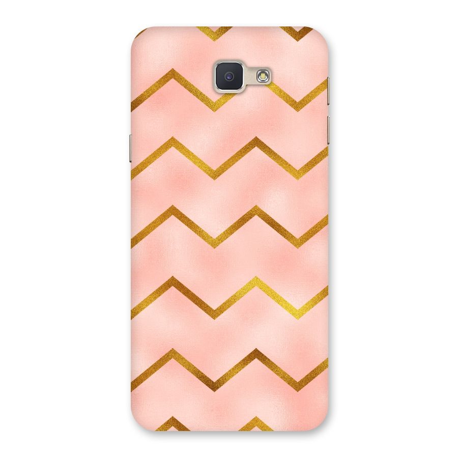 Gold Pink Pattern Back Case for Galaxy J5 Prime