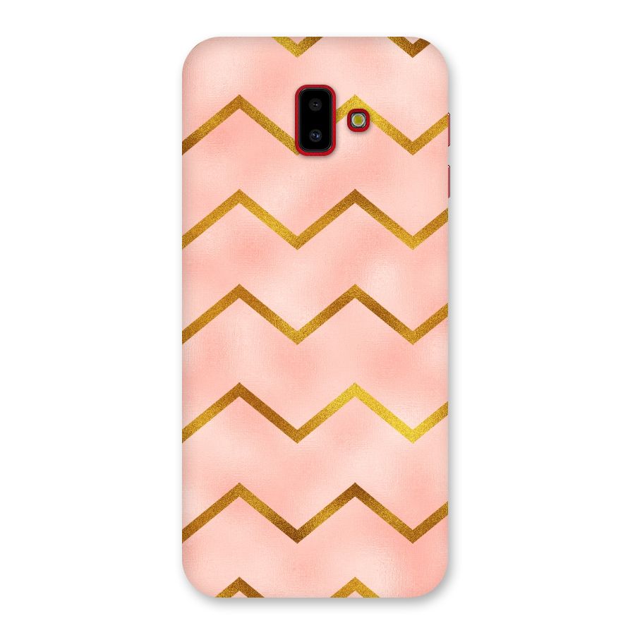 Gold Pink Pattern Back Case for Galaxy J6 Plus