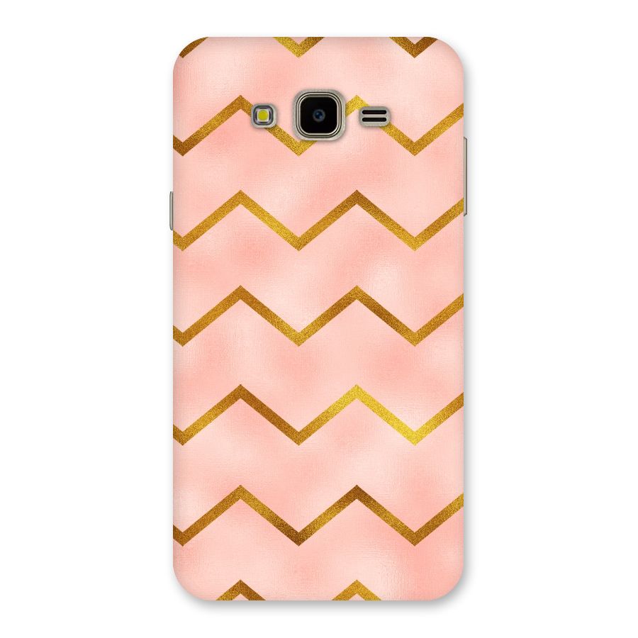Gold Pink Pattern Back Case for Galaxy J7 Nxt