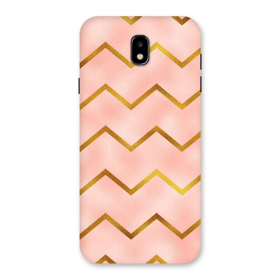 Gold Pink Pattern Back Case for Galaxy J7 Pro