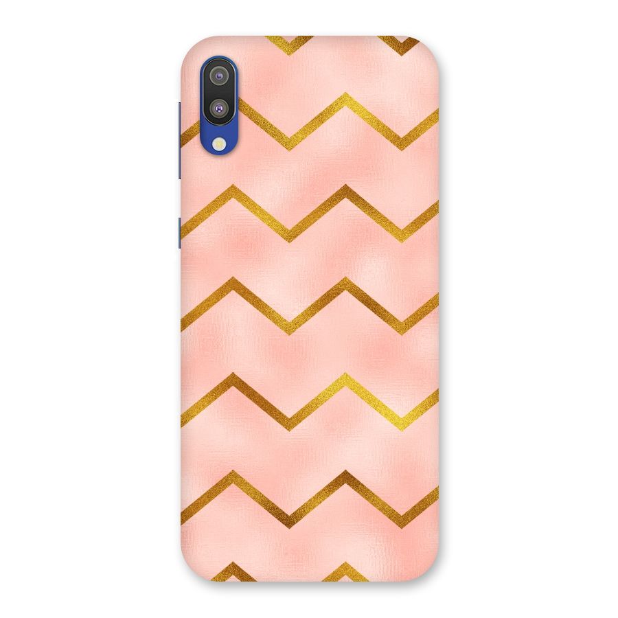 Gold Pink Pattern Back Case for Galaxy M10