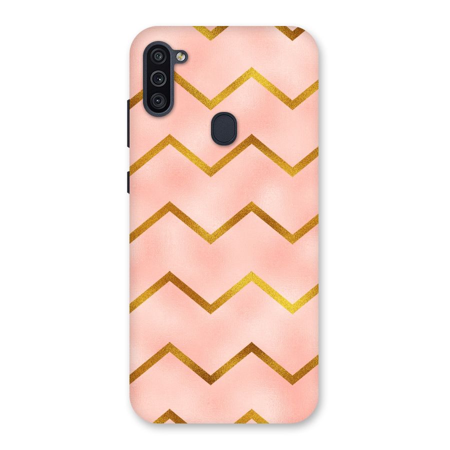 Gold Pink Pattern Back Case for Galaxy M11