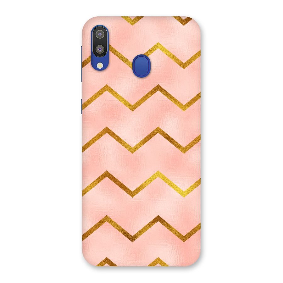 Gold Pink Pattern Back Case for Galaxy M20
