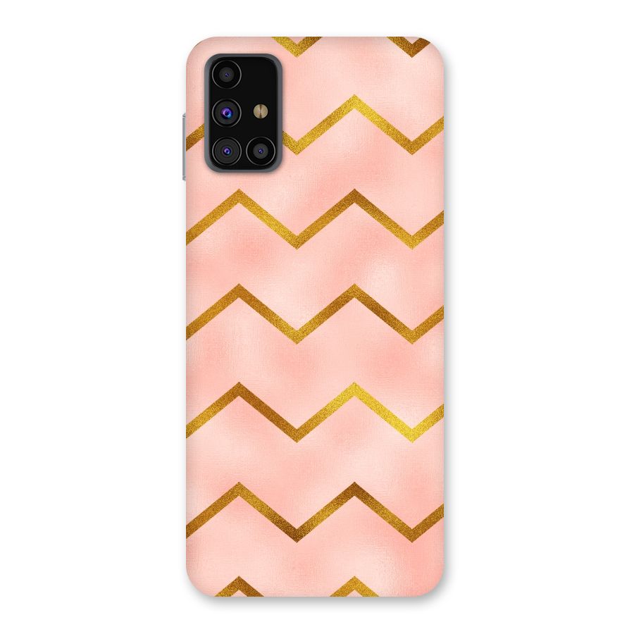 Gold Pink Pattern Back Case for Galaxy M31s