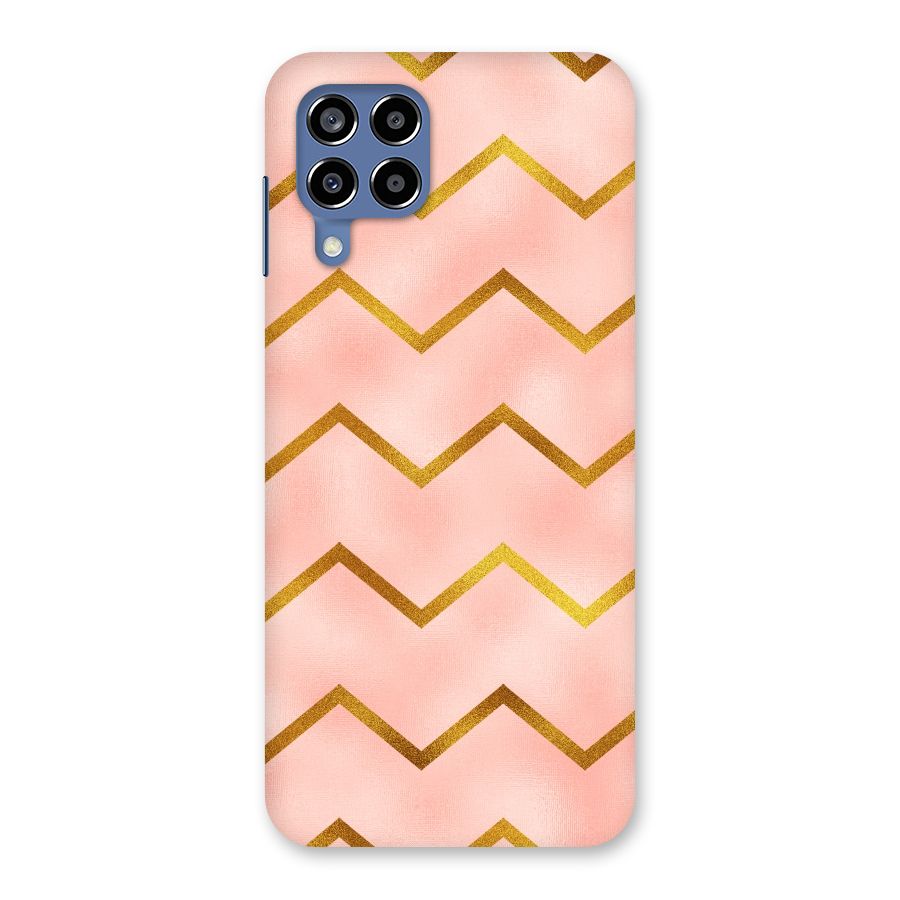 Gold Pink Pattern Back Case for Galaxy M53 5G