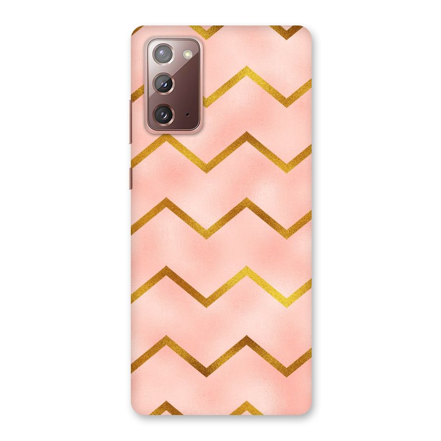 Gold Pink Pattern Back Case for Galaxy Note 20