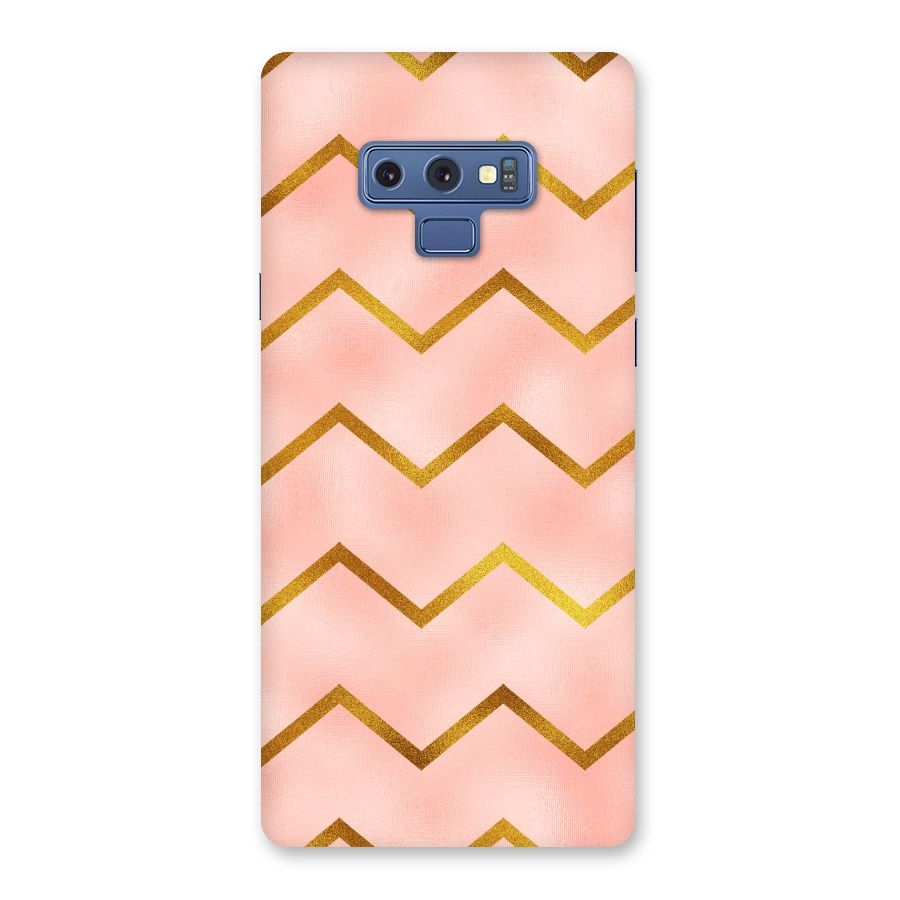 Gold Pink Pattern Back Case for Galaxy Note 9