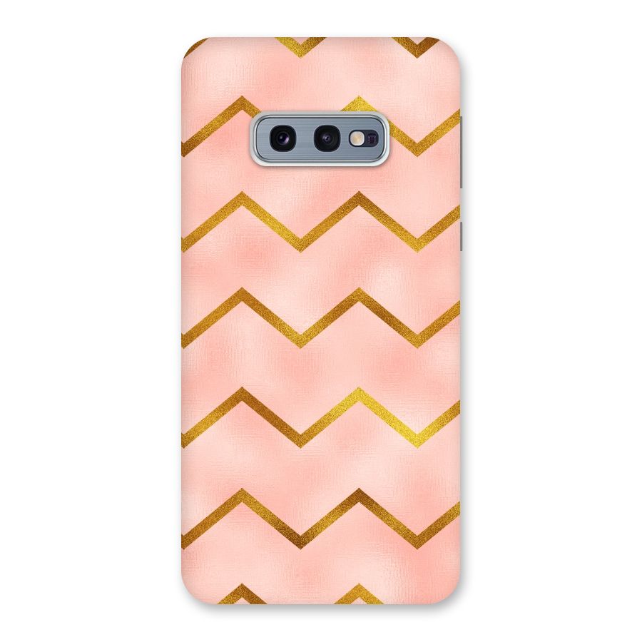 Gold Pink Pattern Back Case for Galaxy S10e
