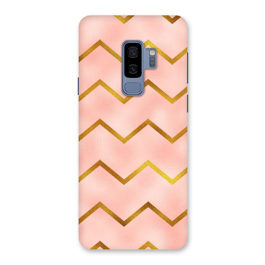 Gold Pink Pattern Back Case for Galaxy S9 Plus