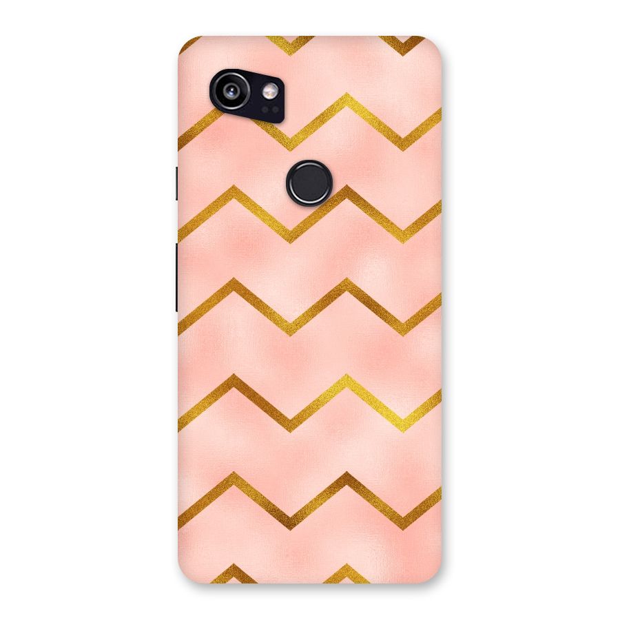 Gold Pink Pattern Back Case for Google Pixel 2 XL