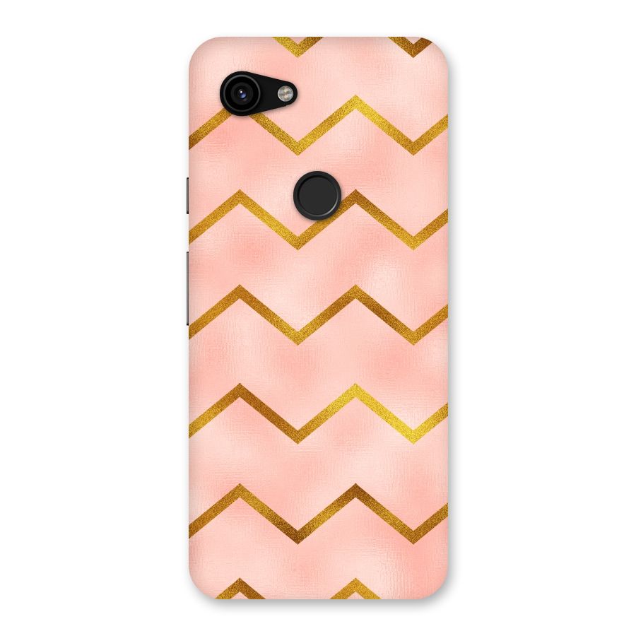Gold Pink Pattern Back Case for Google Pixel 3a