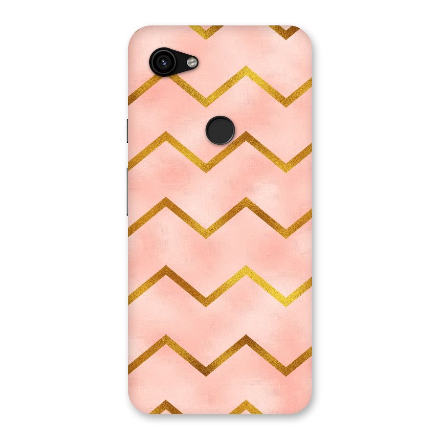 Gold Pink Pattern Back Case for Google Pixel 3a XL