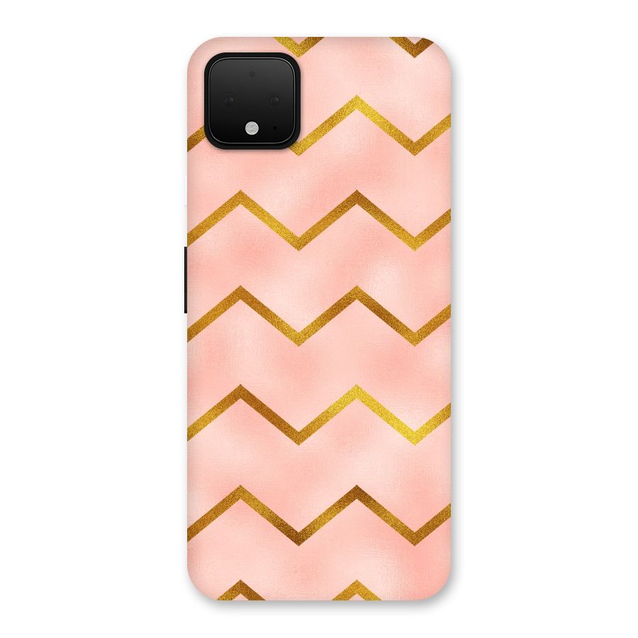 Gold Pink Pattern Back Case for Google Pixel 4 XL