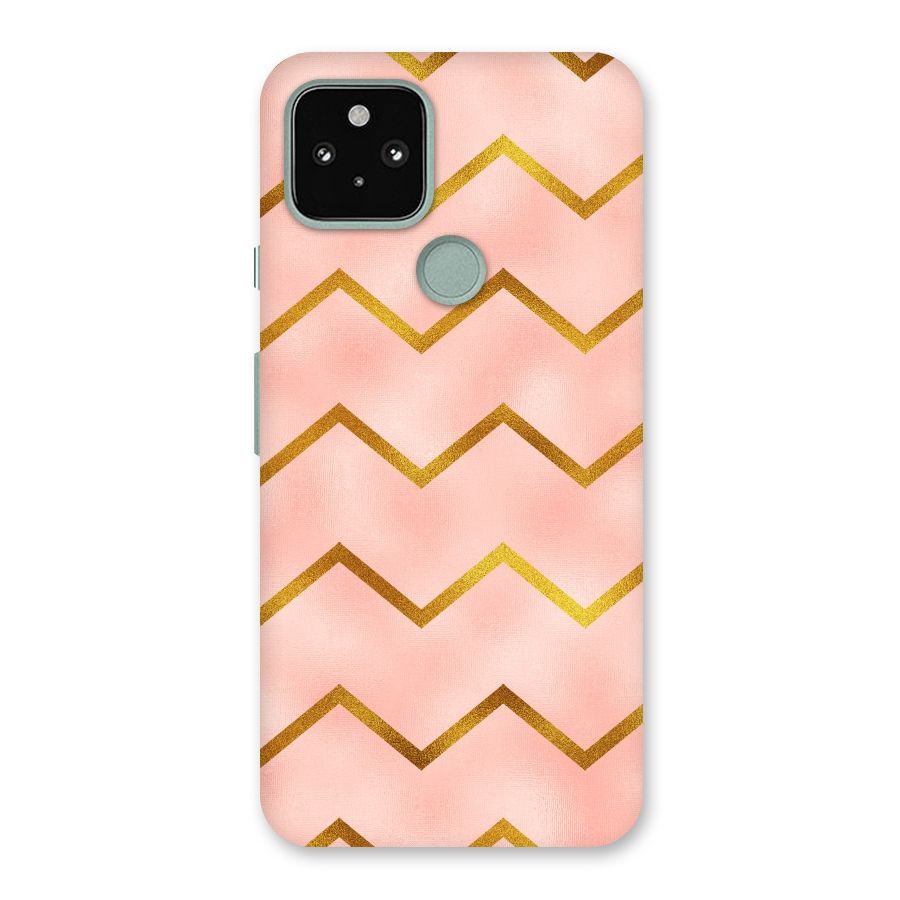 Gold Pink Pattern Back Case for Google Pixel 5
