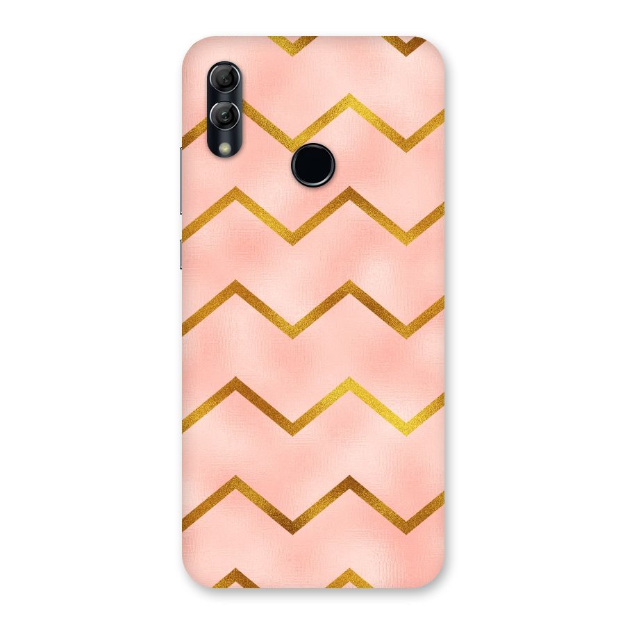 Gold Pink Pattern Back Case for Honor 10 Lite
