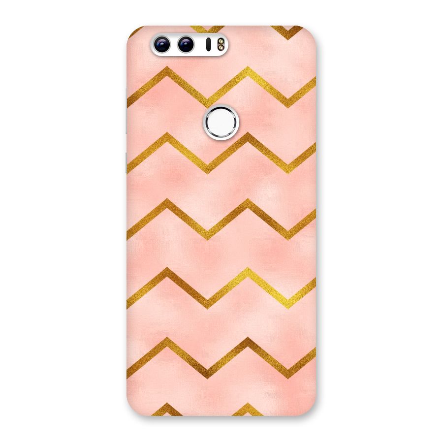 Gold Pink Pattern Back Case for Honor 8