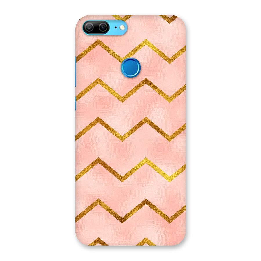Gold Pink Pattern Back Case for Honor 9 Lite