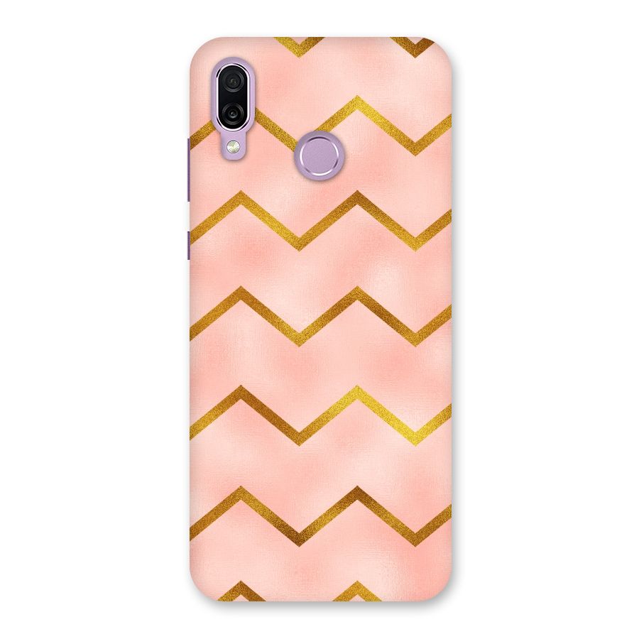 Gold Pink Pattern Back Case for Honor Play