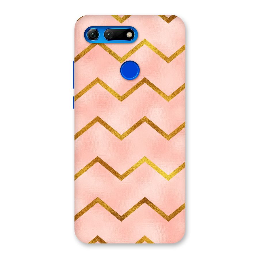 Gold Pink Pattern Back Case for Honor View 20