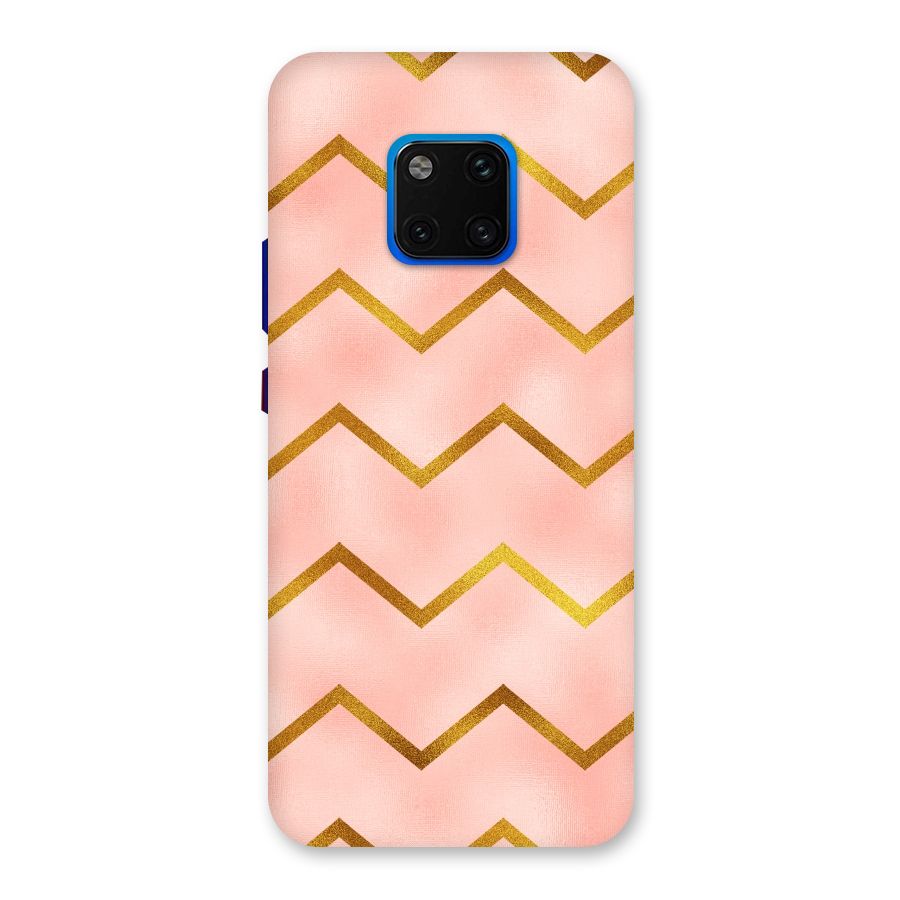 Gold Pink Pattern Back Case for Huawei Mate 20 Pro