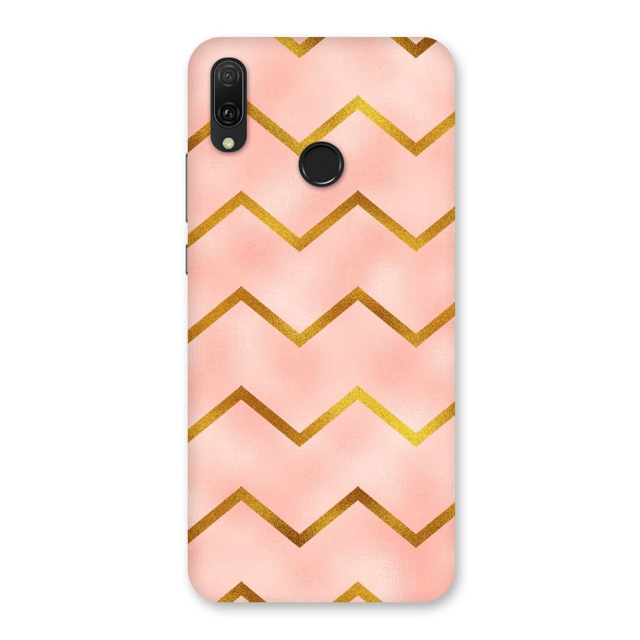 Gold Pink Pattern Back Case for Huawei Y9 (2019)