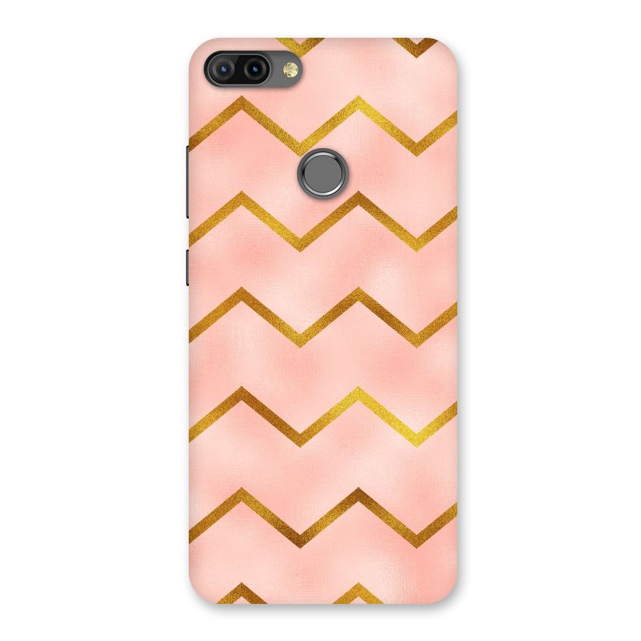 Gold Pink Pattern Back Case for Infinix Hot 6 Pro