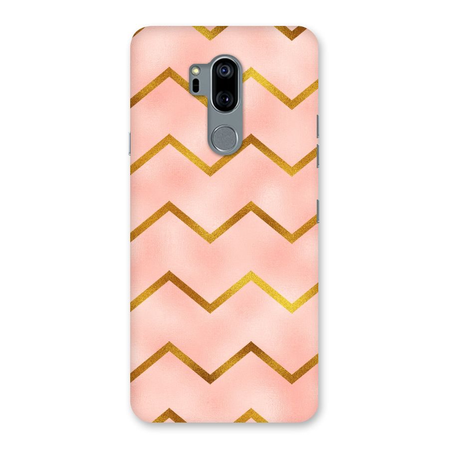 Gold Pink Pattern Back Case for LG G7