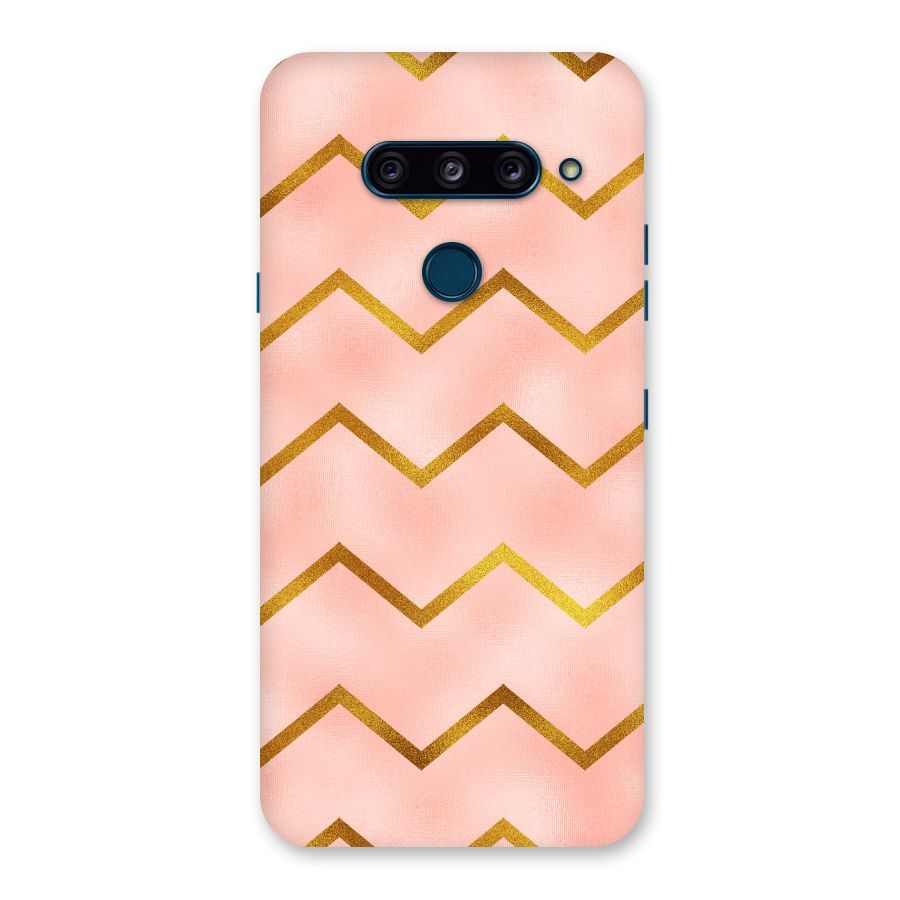 Gold Pink Pattern Back Case for LG  V40 ThinQ