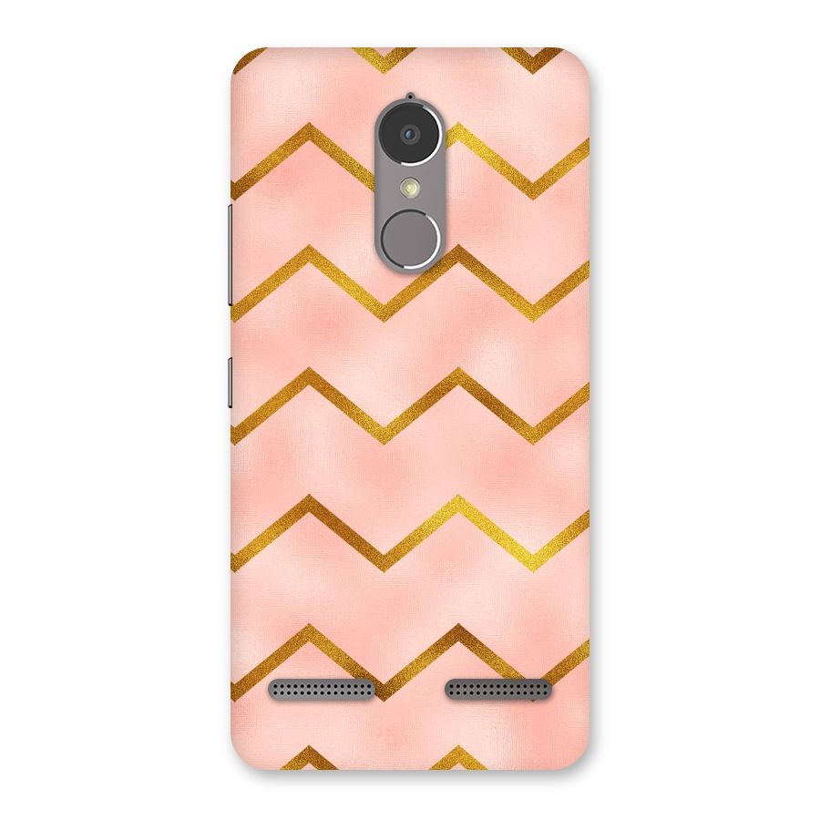 Gold Pink Pattern Back Case for Lenovo K6 Power