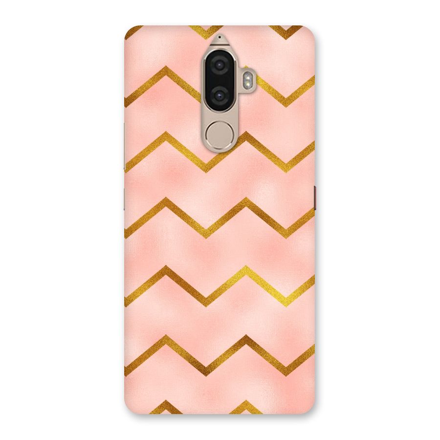Gold Pink Pattern Back Case for Lenovo K8 Note