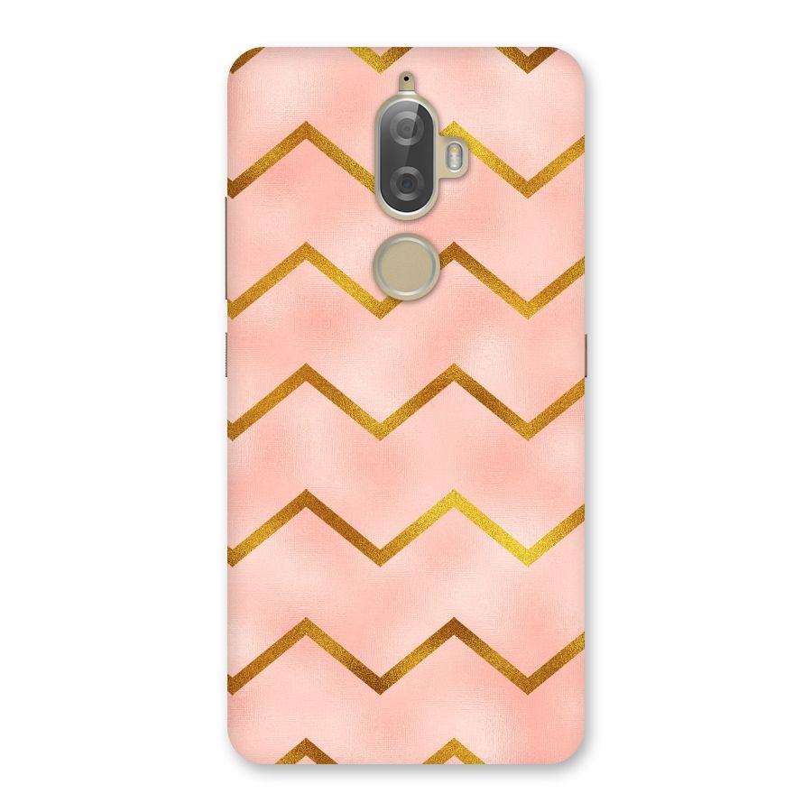 Gold Pink Pattern Back Case for Lenovo K8 Plus