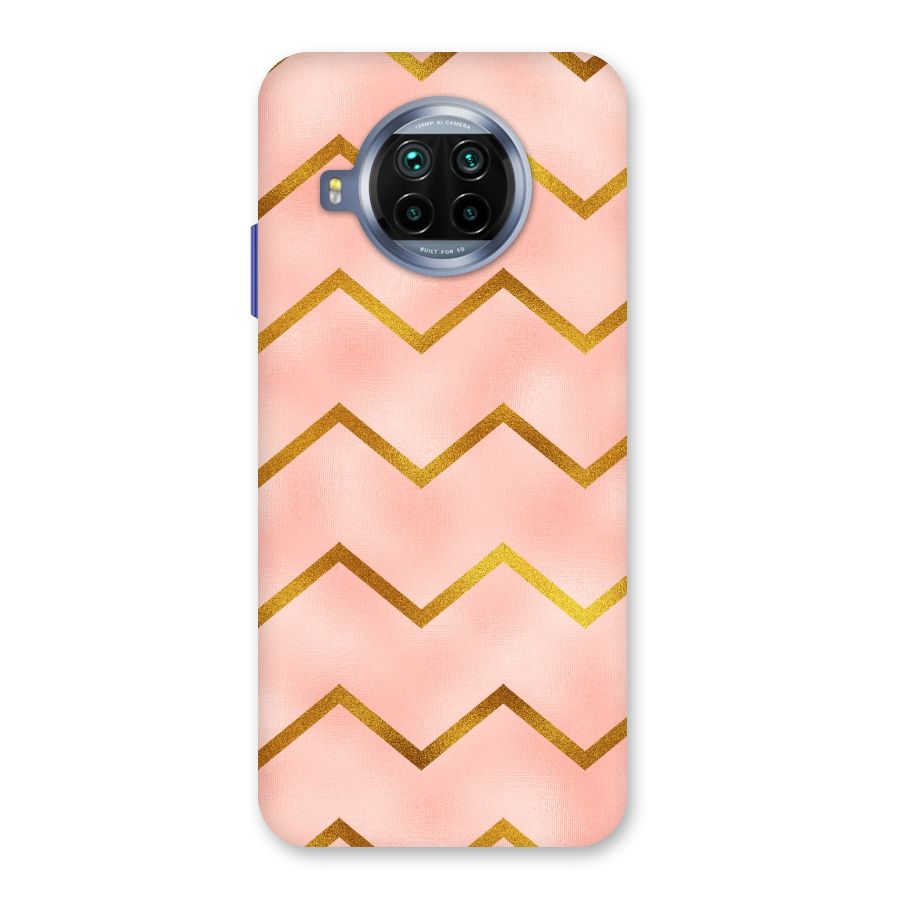 Gold Pink Pattern Back Case for Mi 10i
