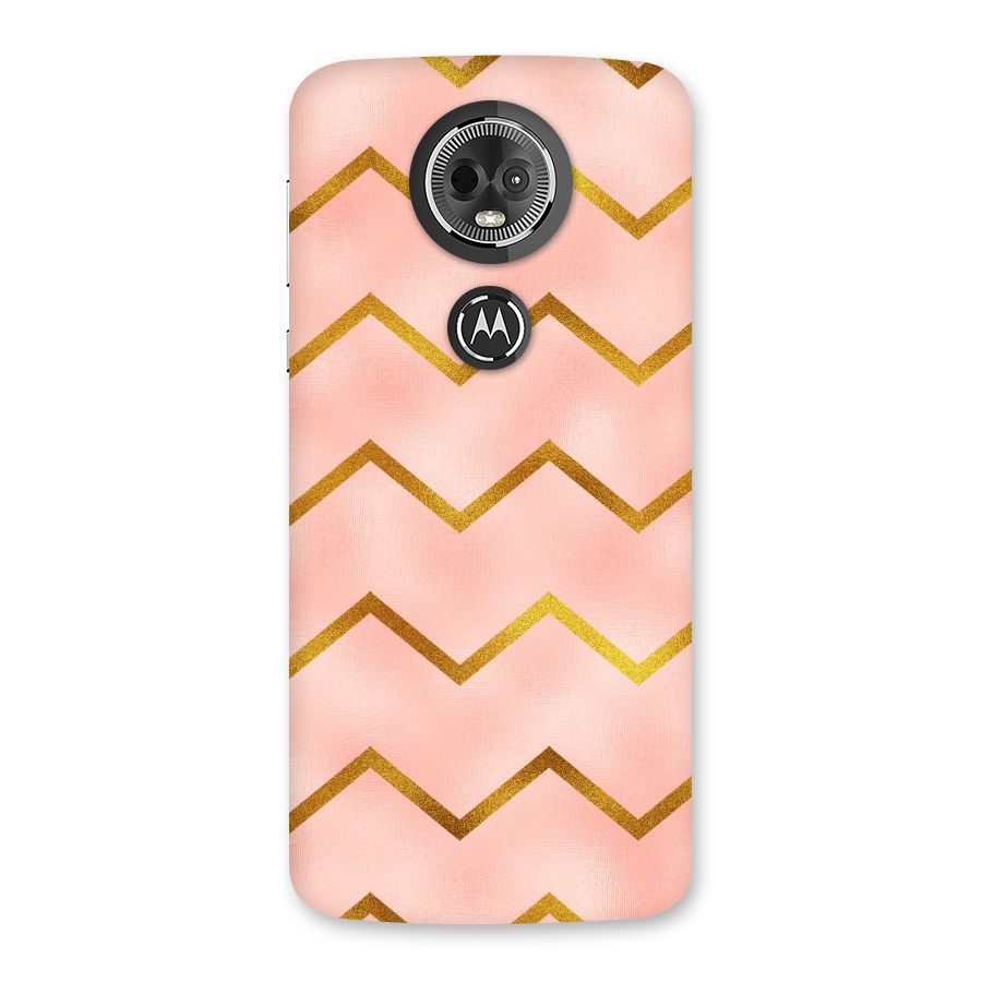Gold Pink Pattern Back Case for Moto E5 Plus
