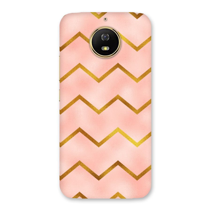 Gold Pink Pattern Back Case for Moto G5s