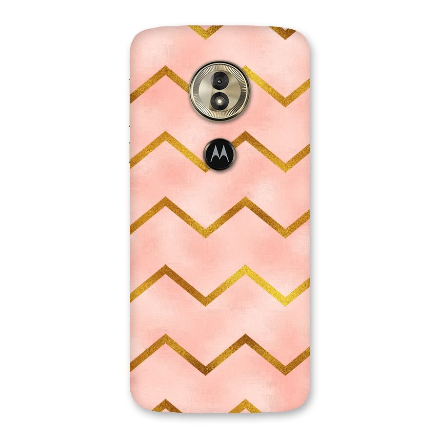 Gold Pink Pattern Back Case for Moto G6 Play