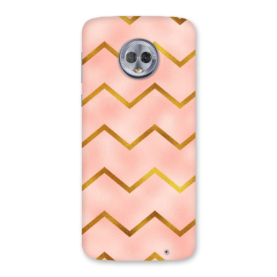Gold Pink Pattern Back Case for Moto G6 Plus