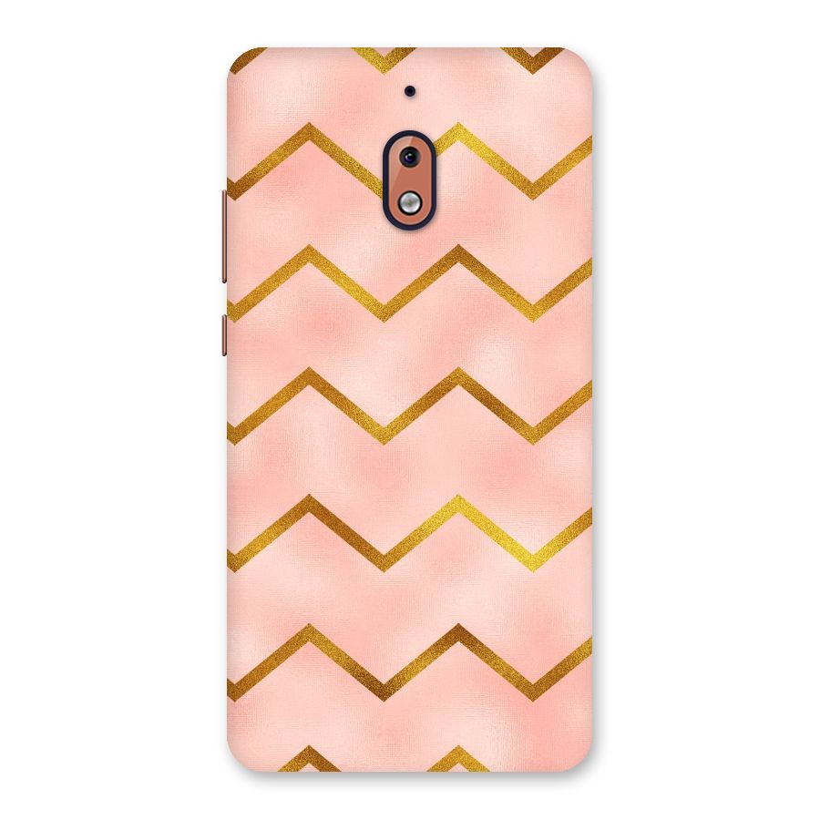 Gold Pink Pattern Back Case for Nokia 2.1