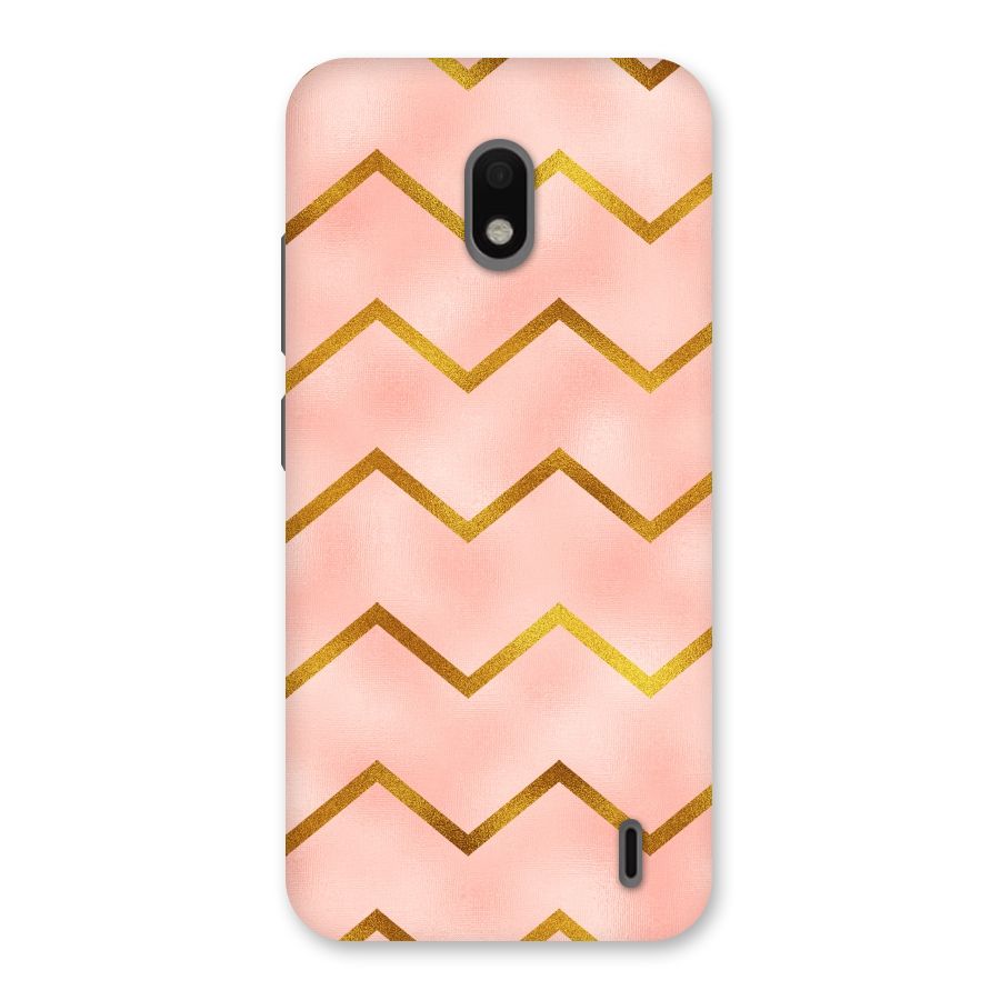 Gold Pink Pattern Back Case for Nokia 2.2