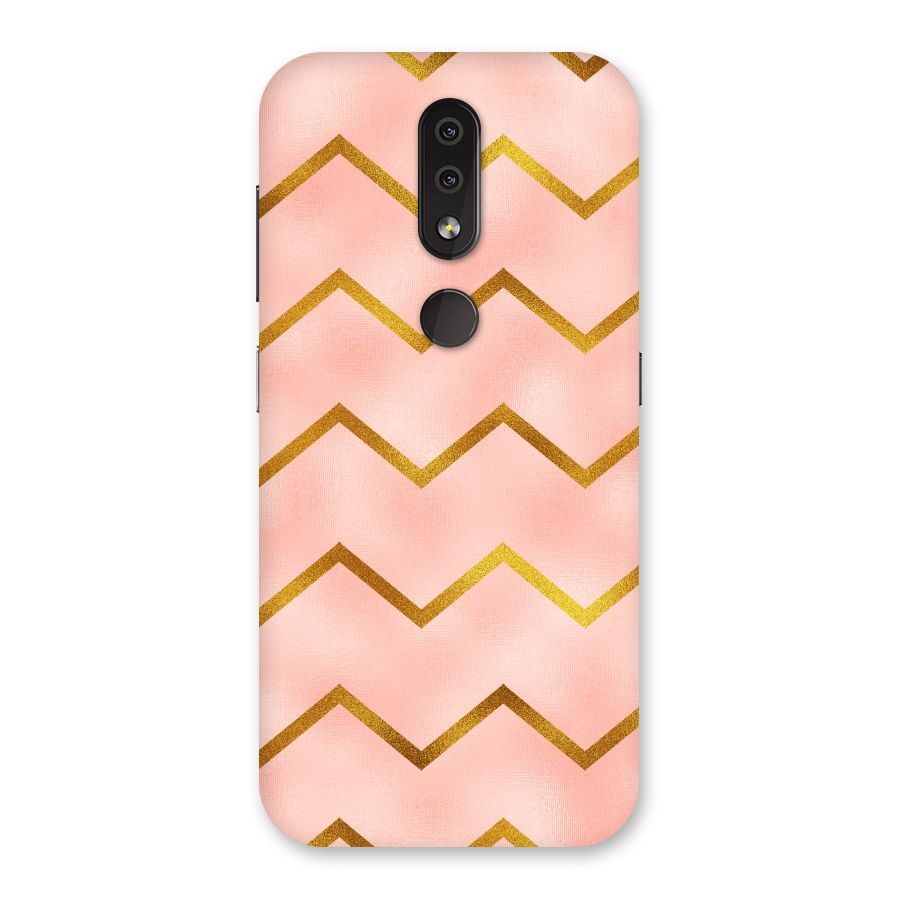 Gold Pink Pattern Back Case for Nokia 4.2