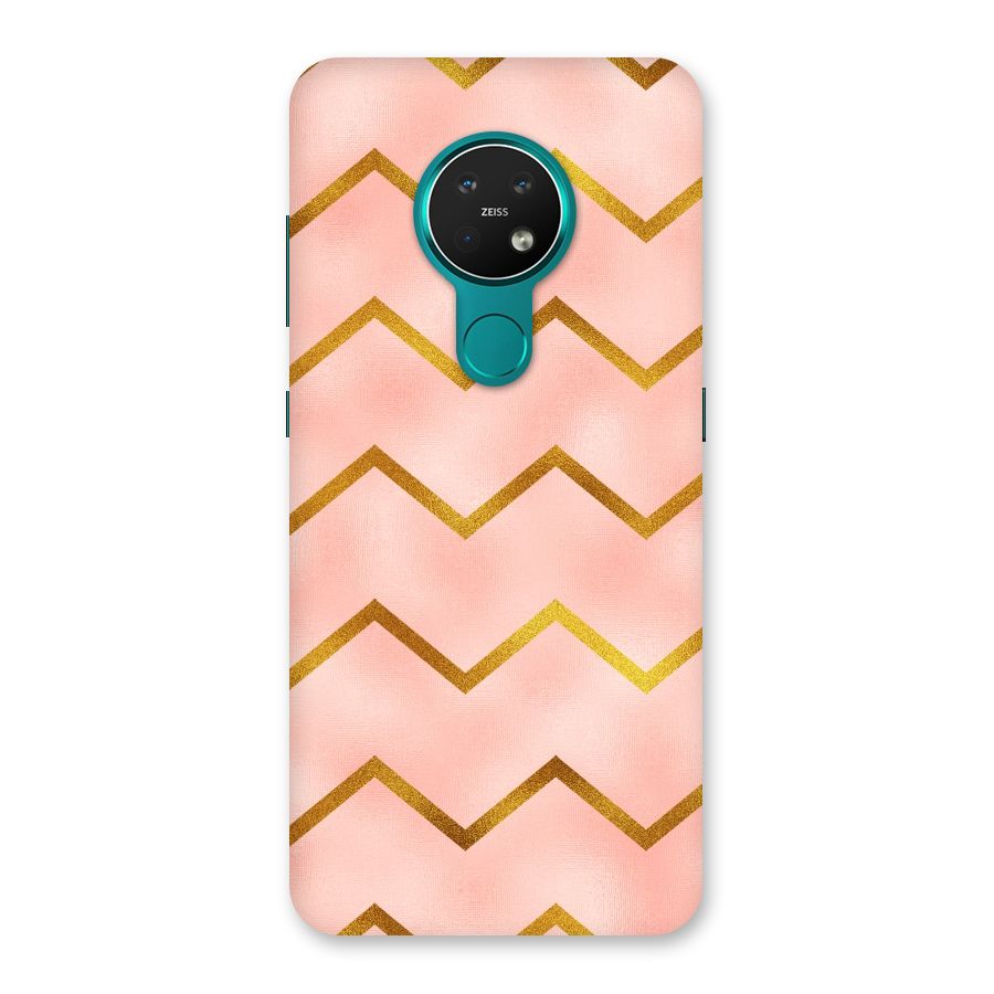Gold Pink Pattern Back Case for Nokia 7.2