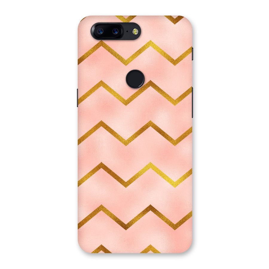 Gold Pink Pattern Back Case for OnePlus 5T