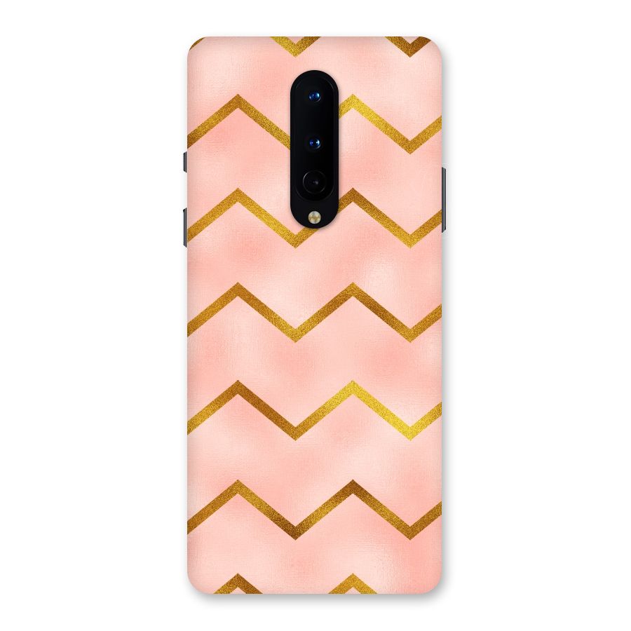 Gold Pink Pattern Back Case for OnePlus 8