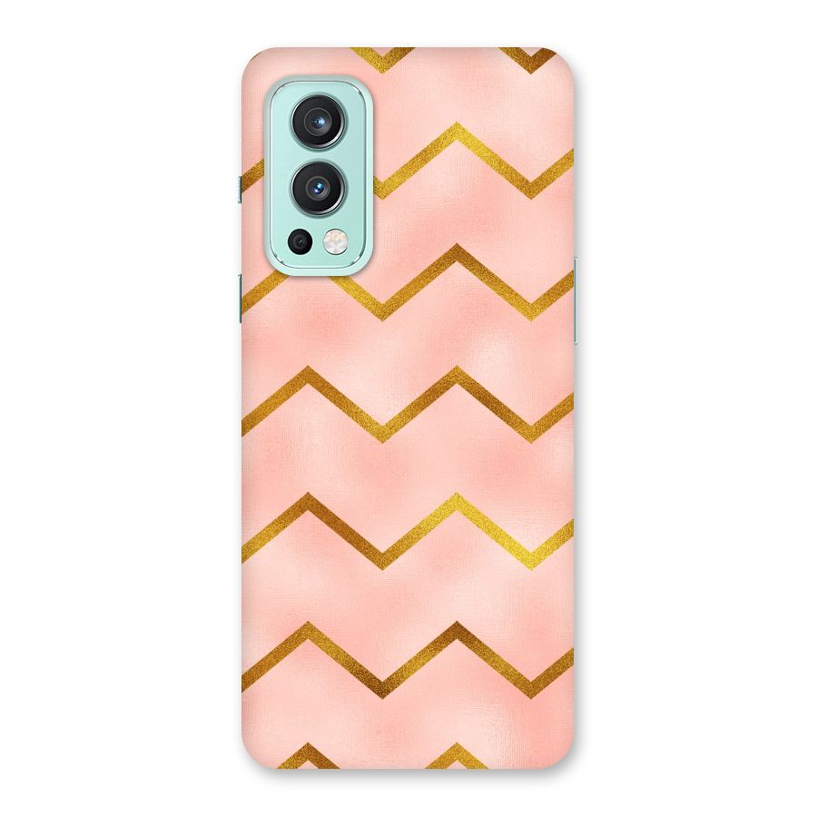 Gold Pink Pattern Back Case for OnePlus Nord 2 5G