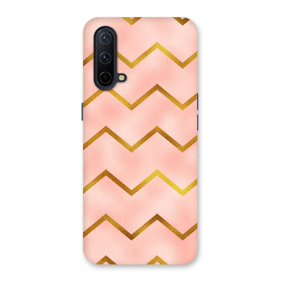 Gold Pink Pattern Back Case for OnePlus Nord CE 5G