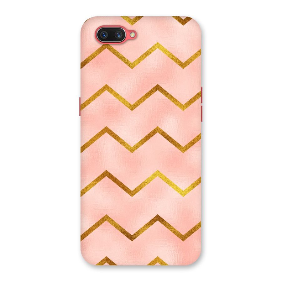 Gold Pink Pattern Back Case for Oppo A3s