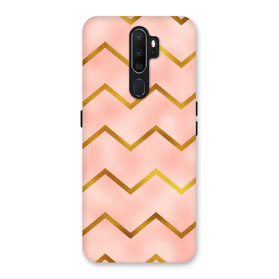 Gold Pink Pattern Back Case for Oppo A5 (2020)