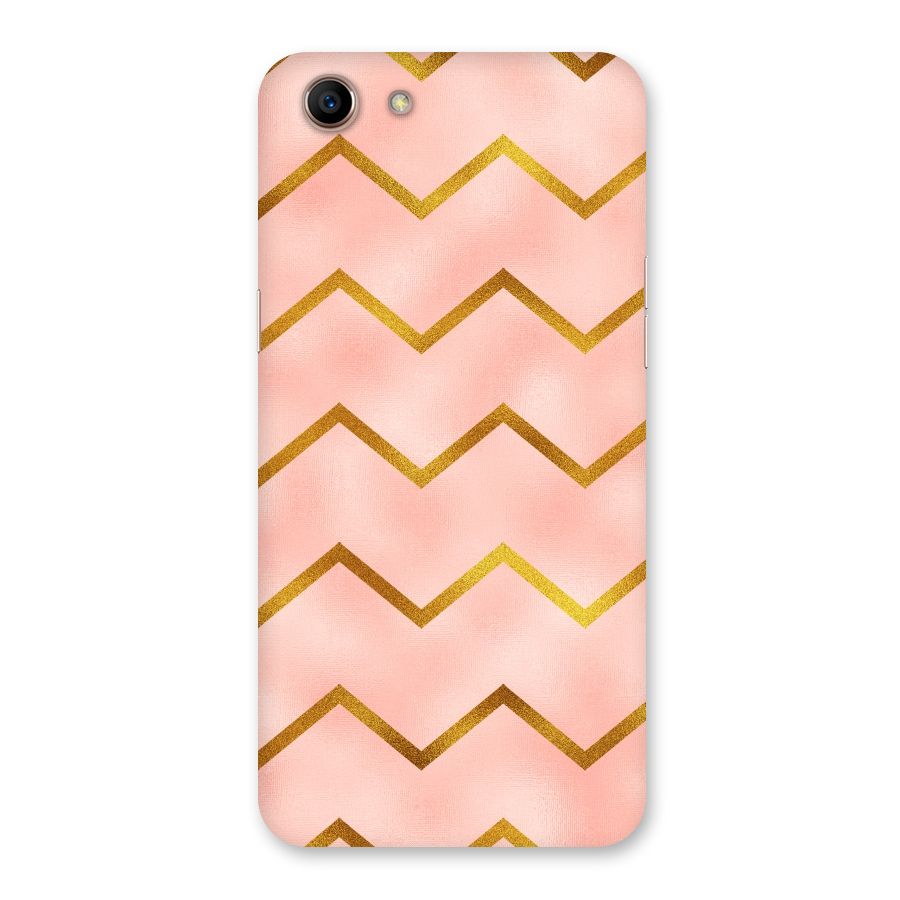 Gold Pink Pattern Back Case for Oppo A83 (2018)