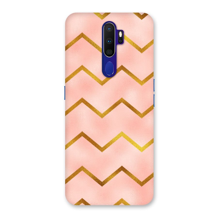 Gold Pink Pattern Back Case for Oppo A9 (2020)